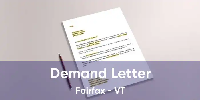 Demand Letter Fairfax - VT