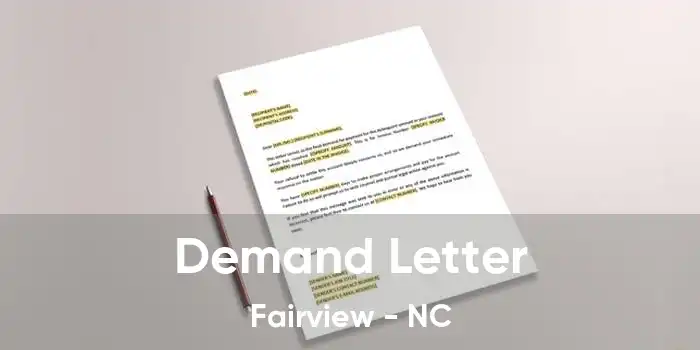 Demand Letter Fairview - NC