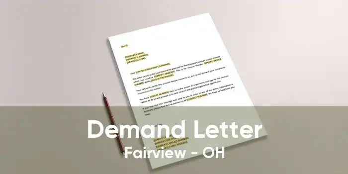Demand Letter Fairview - OH