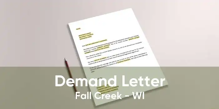 Demand Letter Fall Creek - WI