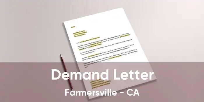 Demand Letter Farmersville - CA