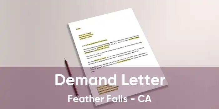 Demand Letter Feather Falls - CA