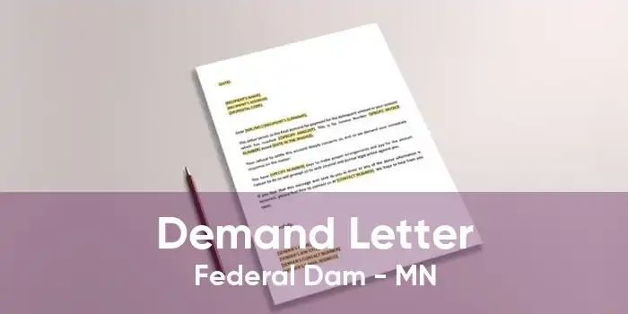 Demand Letter Federal Dam - MN