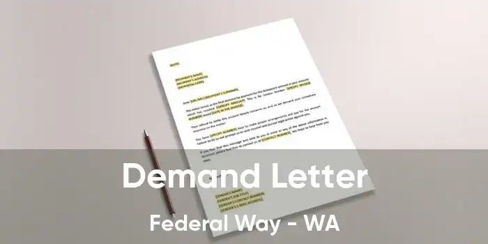 Demand Letter Federal Way - WA