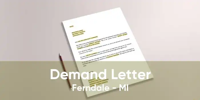 Demand Letter Ferndale - MI