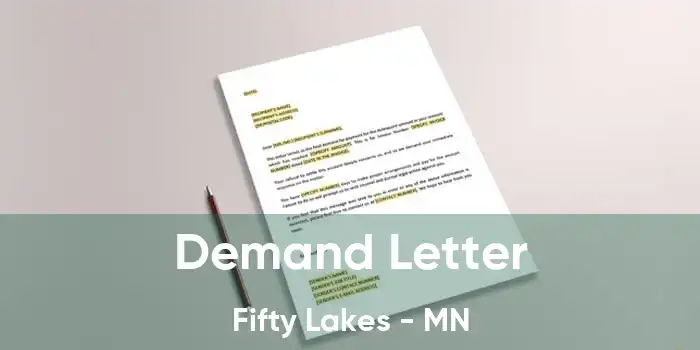 Demand Letter Fifty Lakes - MN