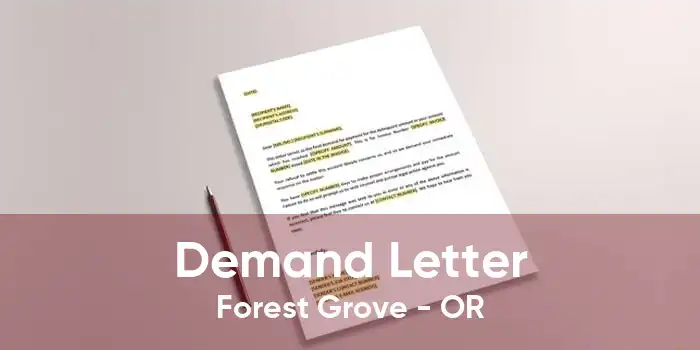 Demand Letter Forest Grove - OR