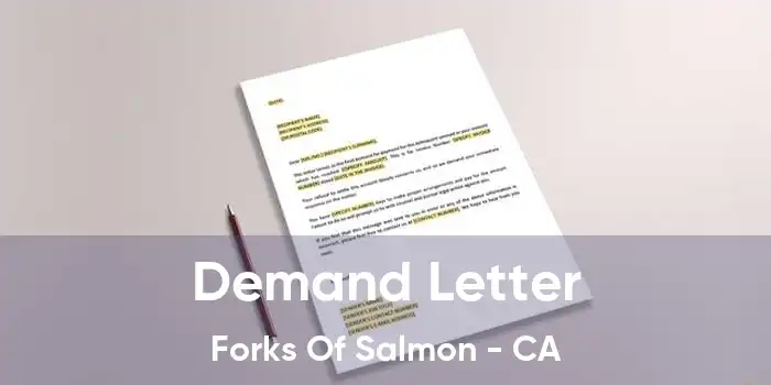  Demand Letter Forks Of Salmon - CA