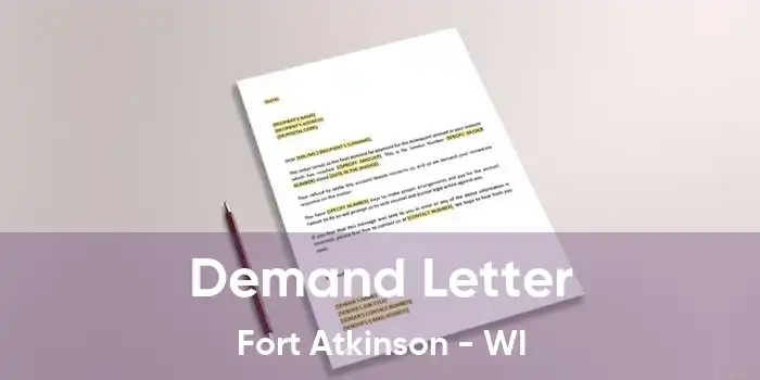 Demand Letter Fort Atkinson - WI