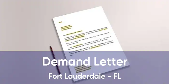 Demand Letter Fort Lauderdale - FL