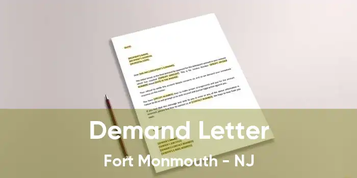 Demand Letter Fort Monmouth - NJ