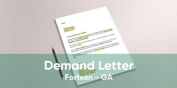 Demand Letter Fortson - GA