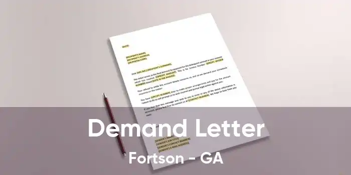 Demand Letter Fortson - GA