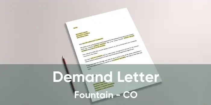 Demand Letter Fountain - CO