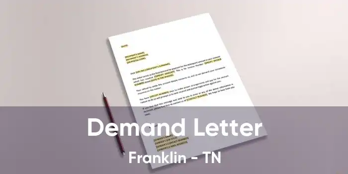  Demand Letter Franklin - TN