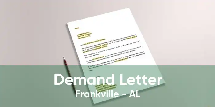 Demand Letter Frankville - AL