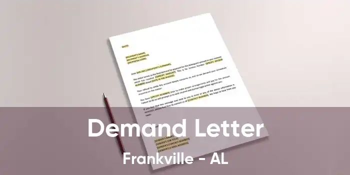 Demand Letter Frankville - AL