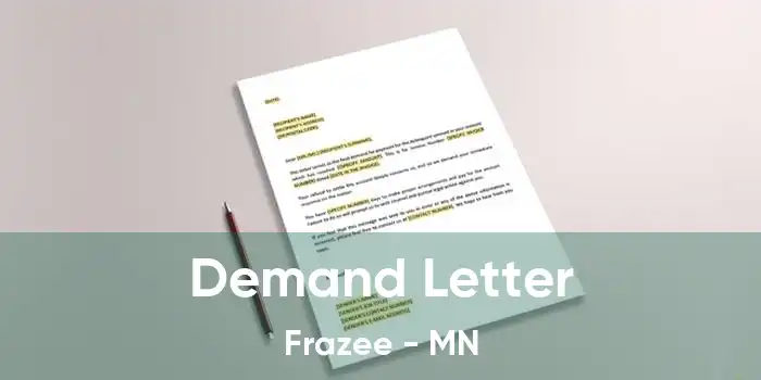 Demand Letter Frazee - MN