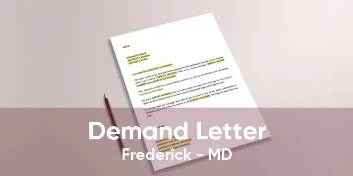 Demand Letter Frederick - MD