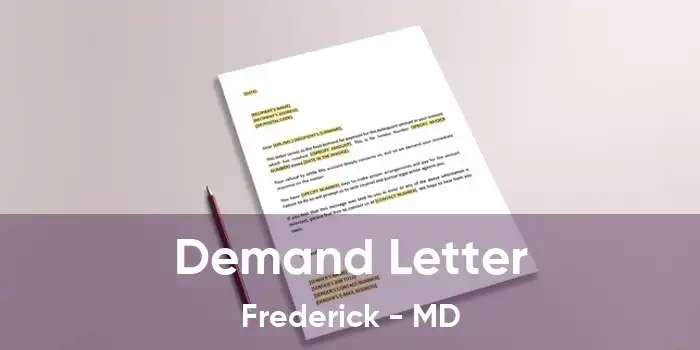 Demand Letter Frederick - MD