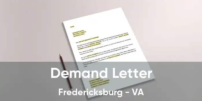 Demand Letter Fredericksburg - VA