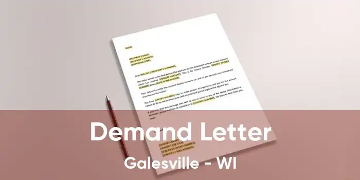 Demand Letter Galesville - WI