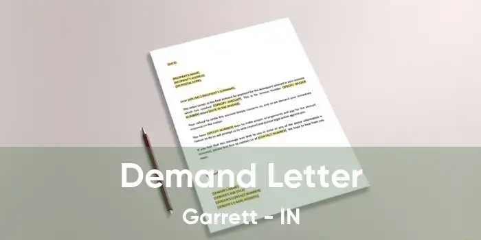 Demand Letter Garrett - IN