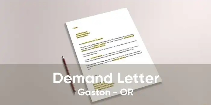 Demand Letter Gaston - OR