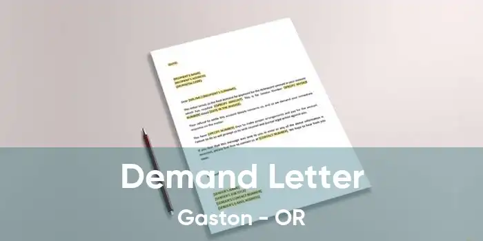 Demand Letter Gaston - OR