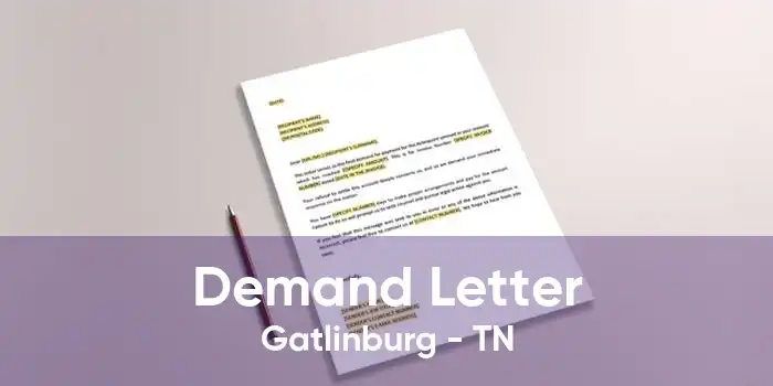 Demand Letter Gatlinburg - TN