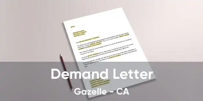 Demand Letter Gazelle - CA