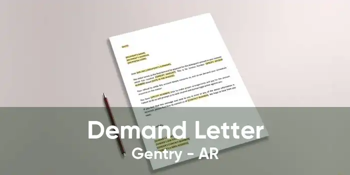 Demand Letter Gentry - AR