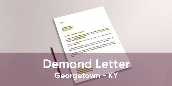 Demand Letter Georgetown - KY