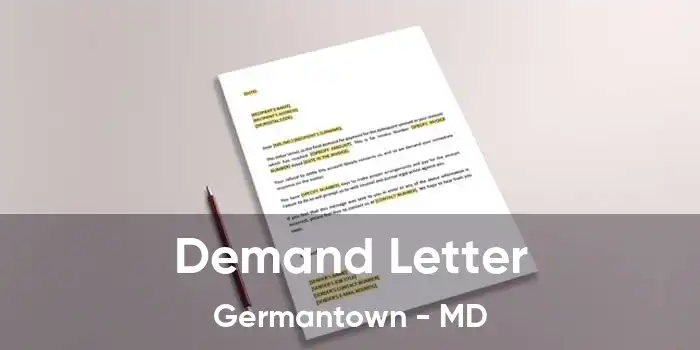 Demand Letter Germantown - MD