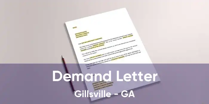 Demand Letter Gillsville - GA