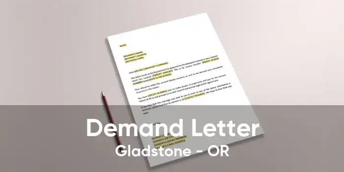 Demand Letter Gladstone - OR