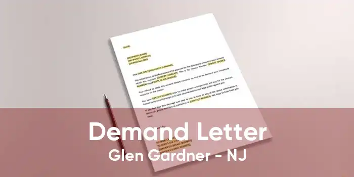 Demand Letter Glen Gardner - NJ