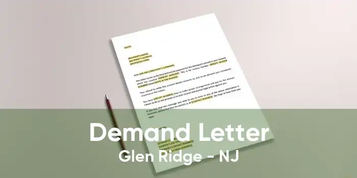 Demand Letter Glen Ridge - NJ