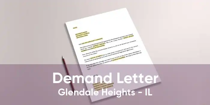 Demand Letter Glendale Heights - IL