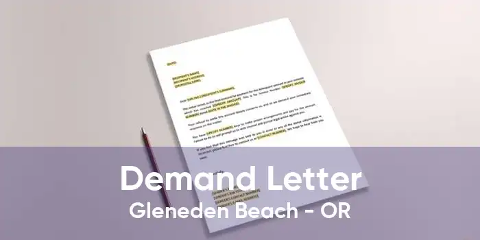 Demand Letter Gleneden Beach - OR