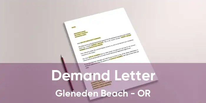 Demand Letter Gleneden Beach - OR