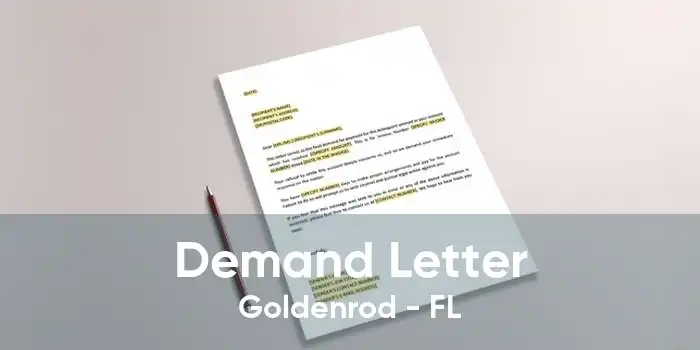 Demand Letter Goldenrod - FL