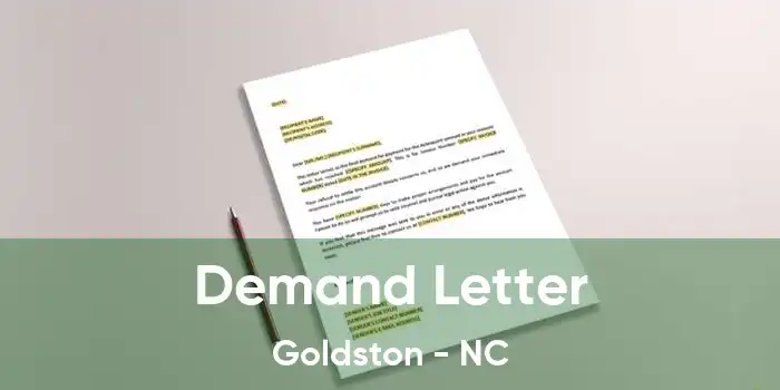 Demand Letter Goldston - NC