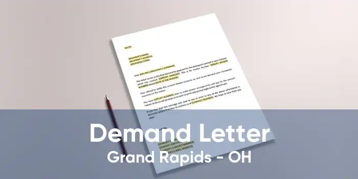 Demand Letter Grand Rapids - OH