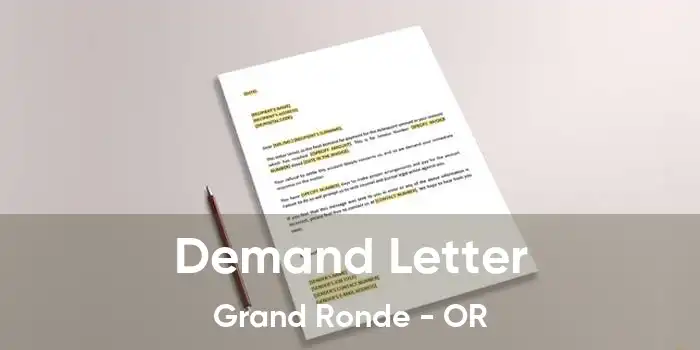 Demand Letter Grand Ronde - OR