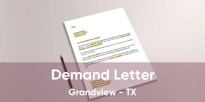 Demand Letter Grandview - TX