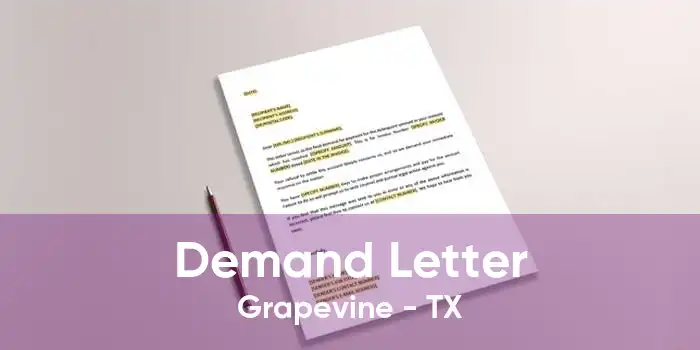 Demand Letter Grapevine - TX