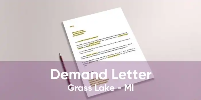 Demand Letter Grass Lake - MI