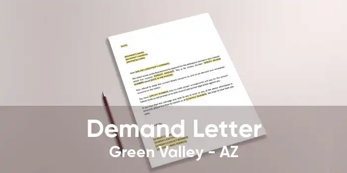 Demand Letter Green Valley - AZ