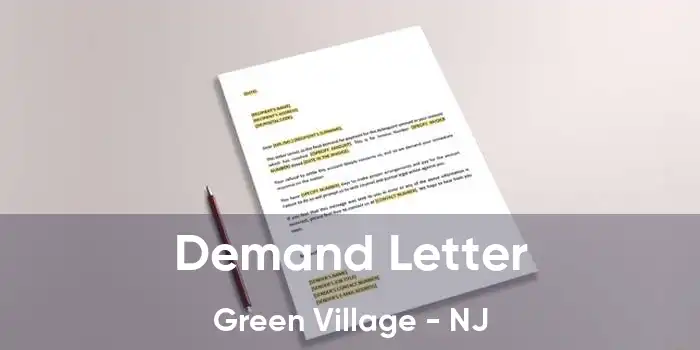 Demand Letter Green Village - NJ